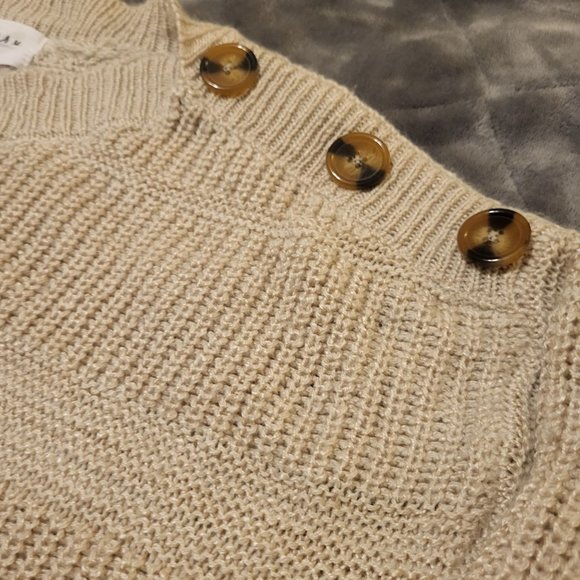 Olive & Oak Women's Knit Sweater, Beige Brown, Medium - Picture 5 of 9